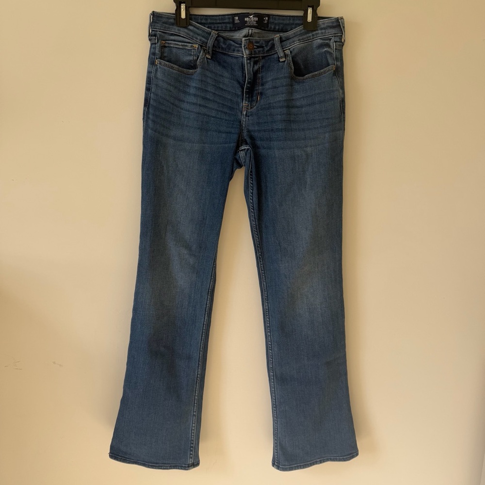 Hollister Y2K Low Rise Bootcut Jeans Medium Blue Size 30